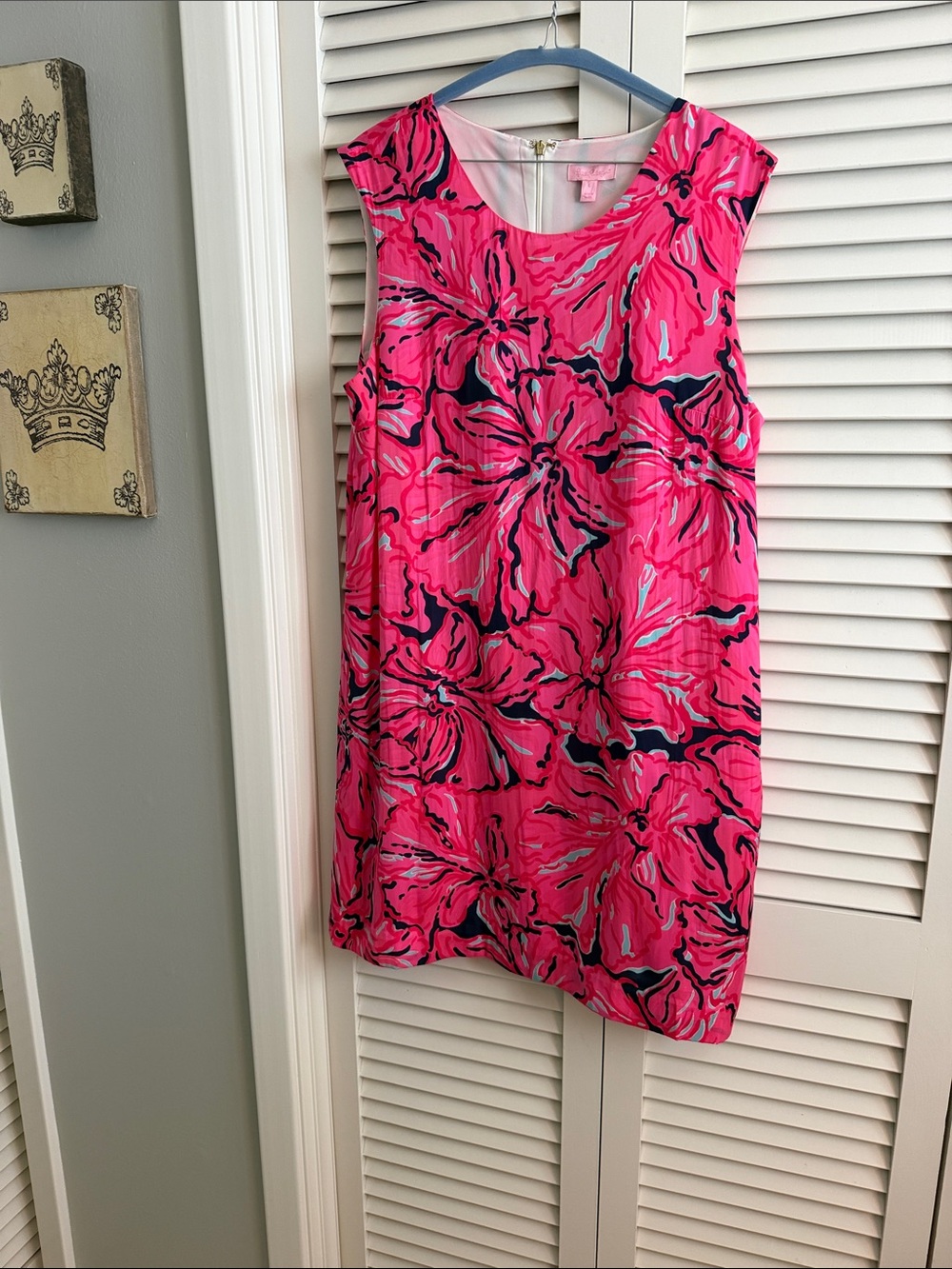 Pink Lilly Pulitzer sleeveless shift dress